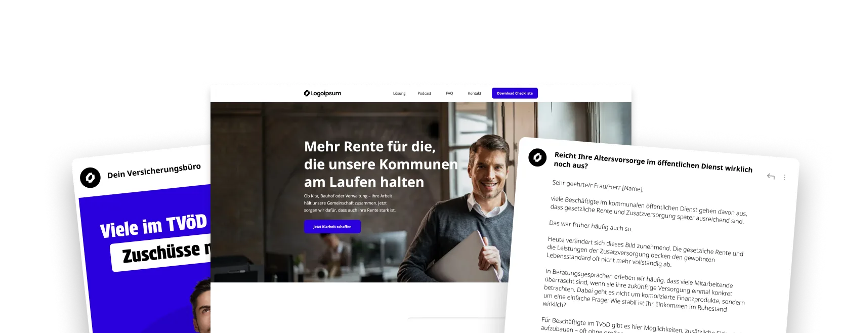 Vorschau der Vertriebsstrecke für Kommunale Angestellte
