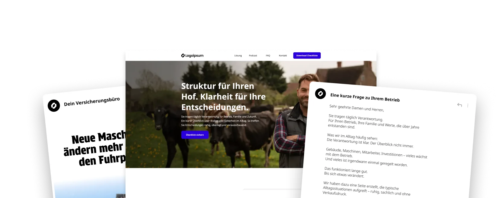 Vorschau der Vertriebsstrecke für Landwirte