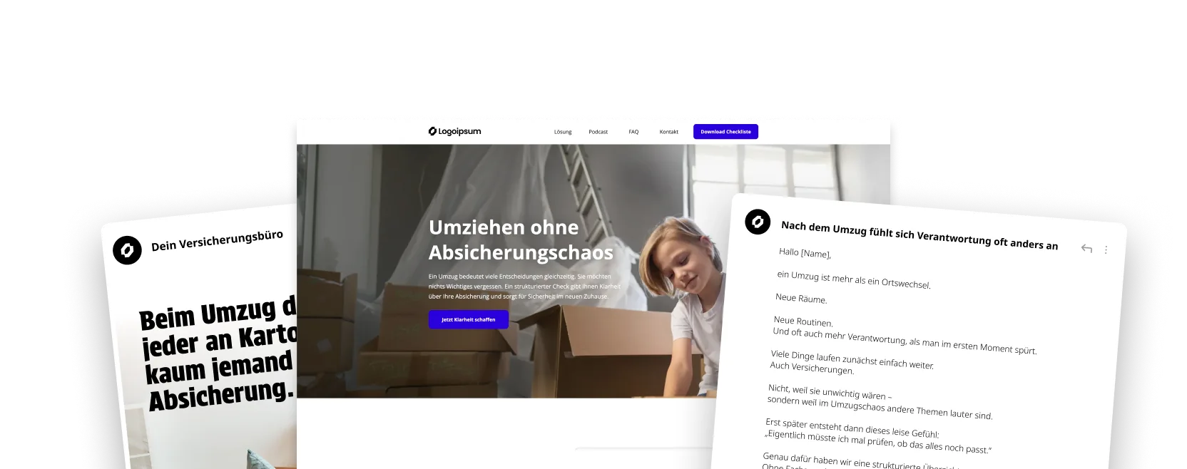 Vorschau der Vertriebsstrecke für Umzug